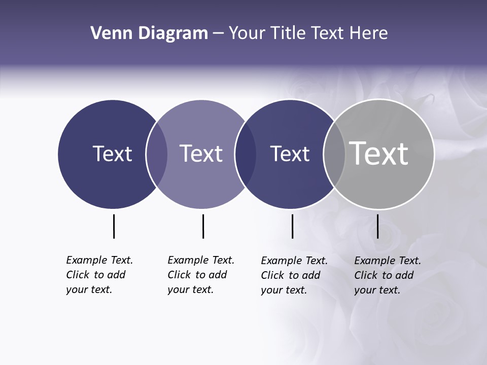 Closeup Blue Smell PowerPoint Template