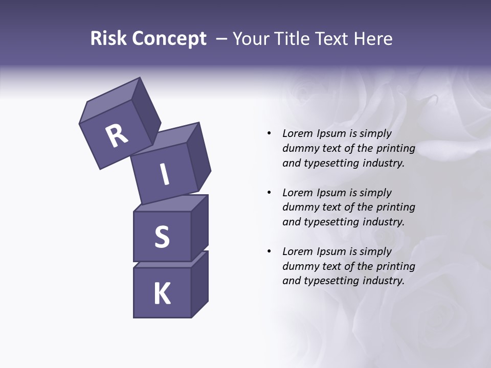 Closeup Blue Smell PowerPoint Template