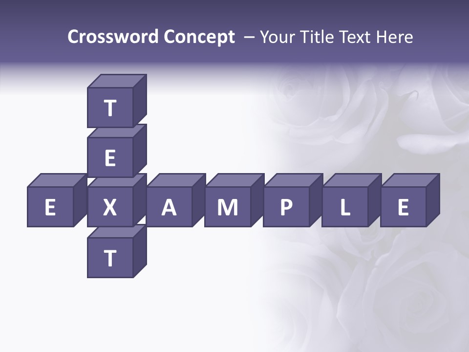 Closeup Blue Smell PowerPoint Template