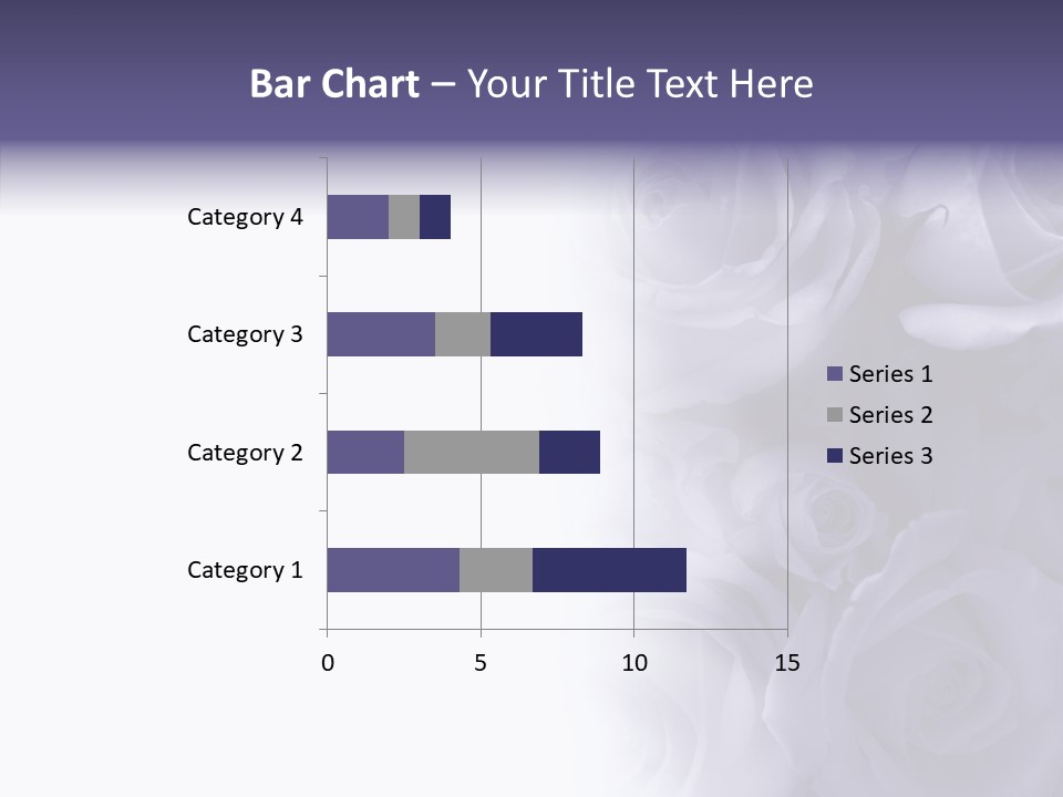Closeup Blue Smell PowerPoint Template