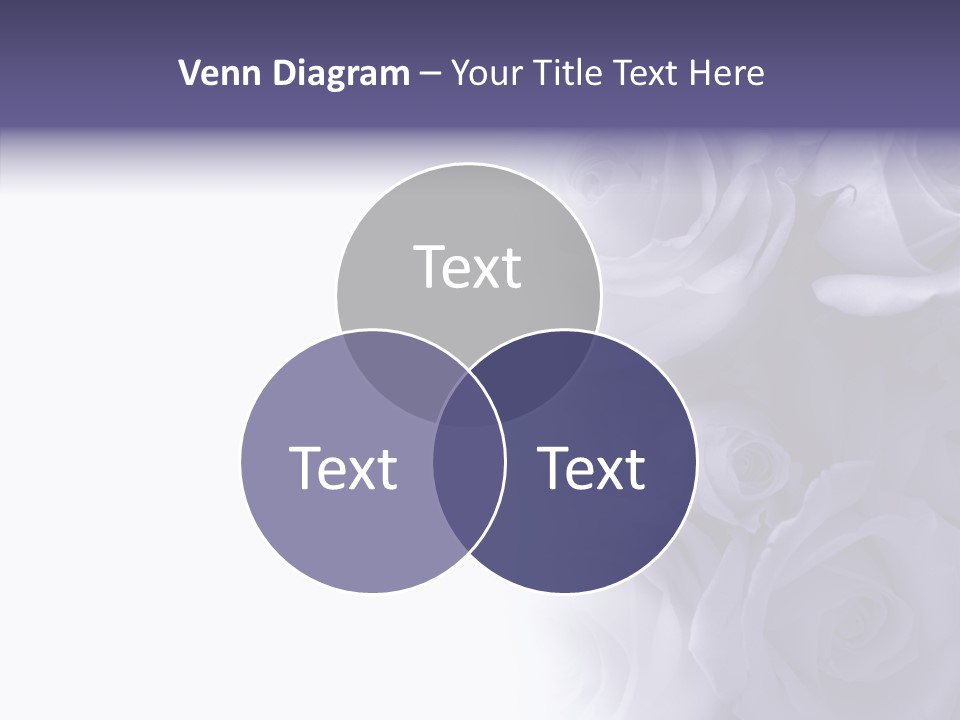 Closeup Blue Smell PowerPoint Template