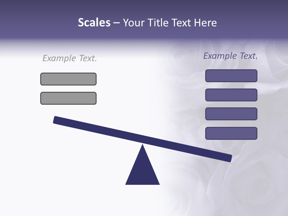 Closeup Blue Smell PowerPoint Template