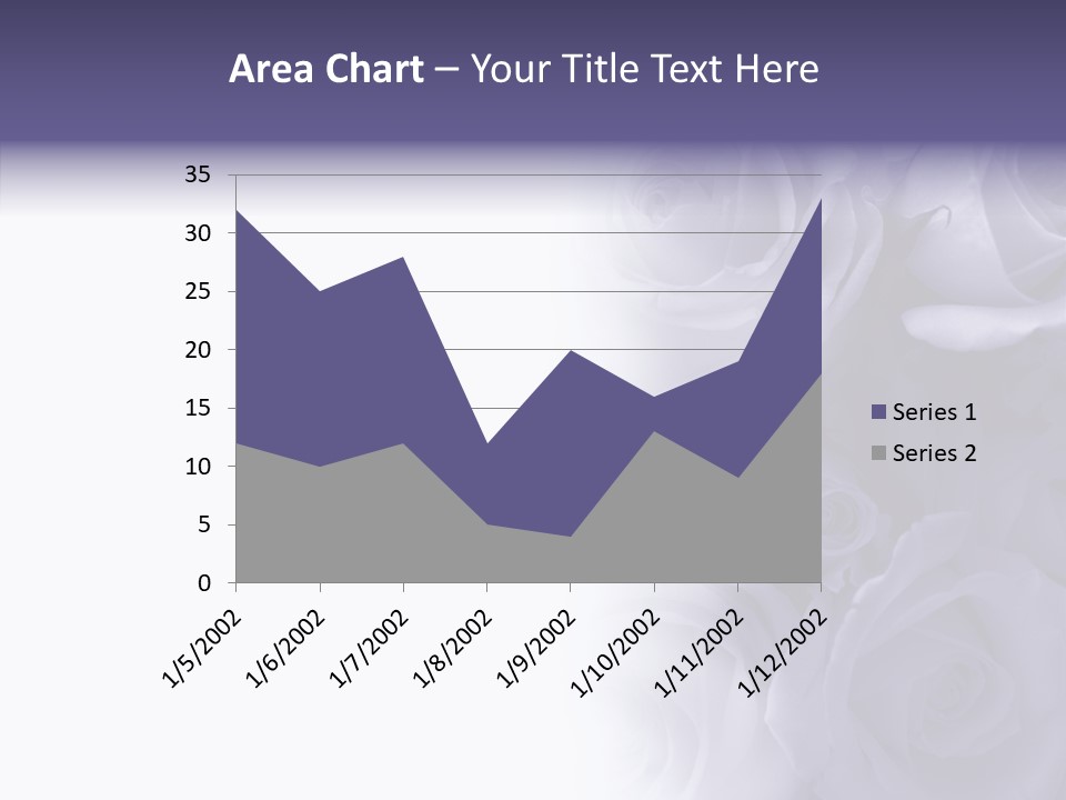 Closeup Blue Smell PowerPoint Template