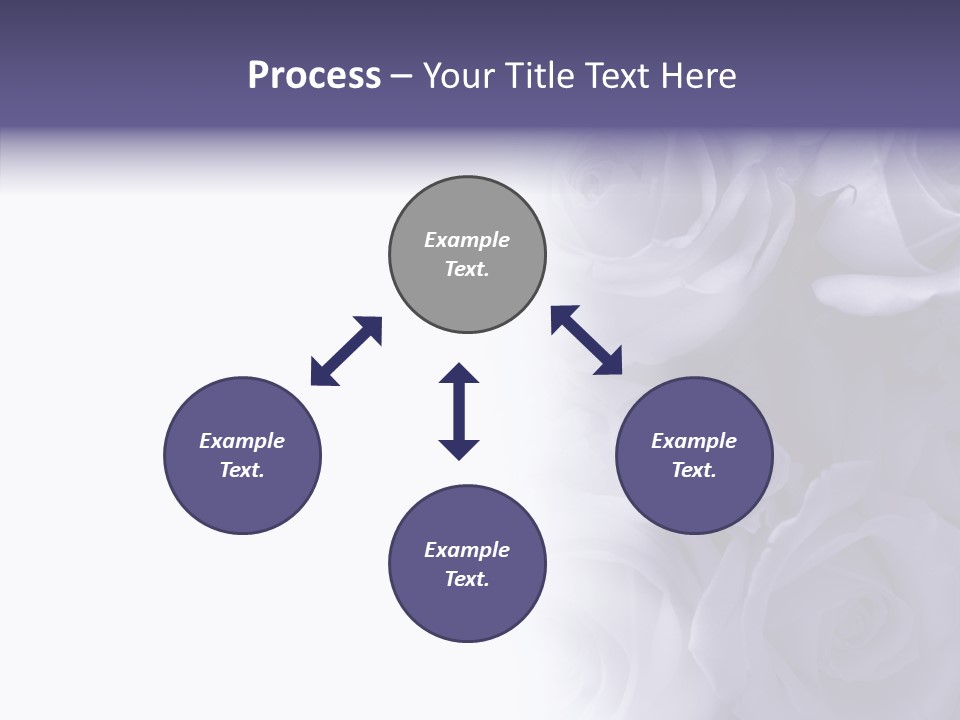 Closeup Blue Smell PowerPoint Template