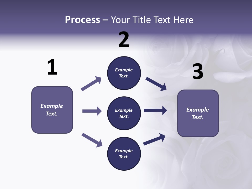 Closeup Blue Smell PowerPoint Template