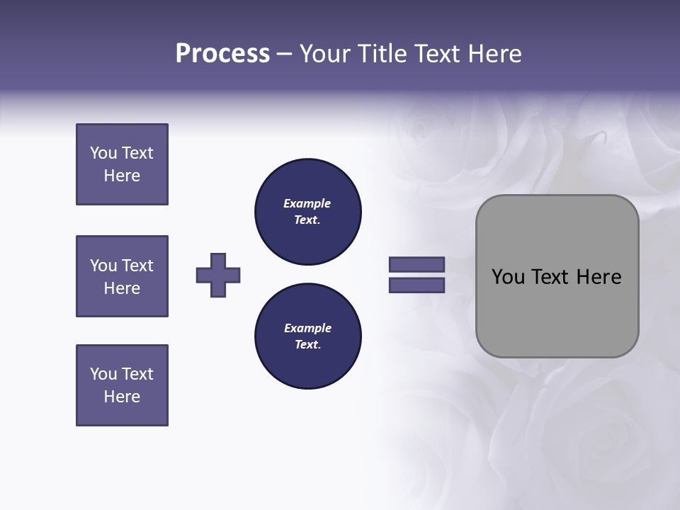 Closeup Blue Smell PowerPoint Template