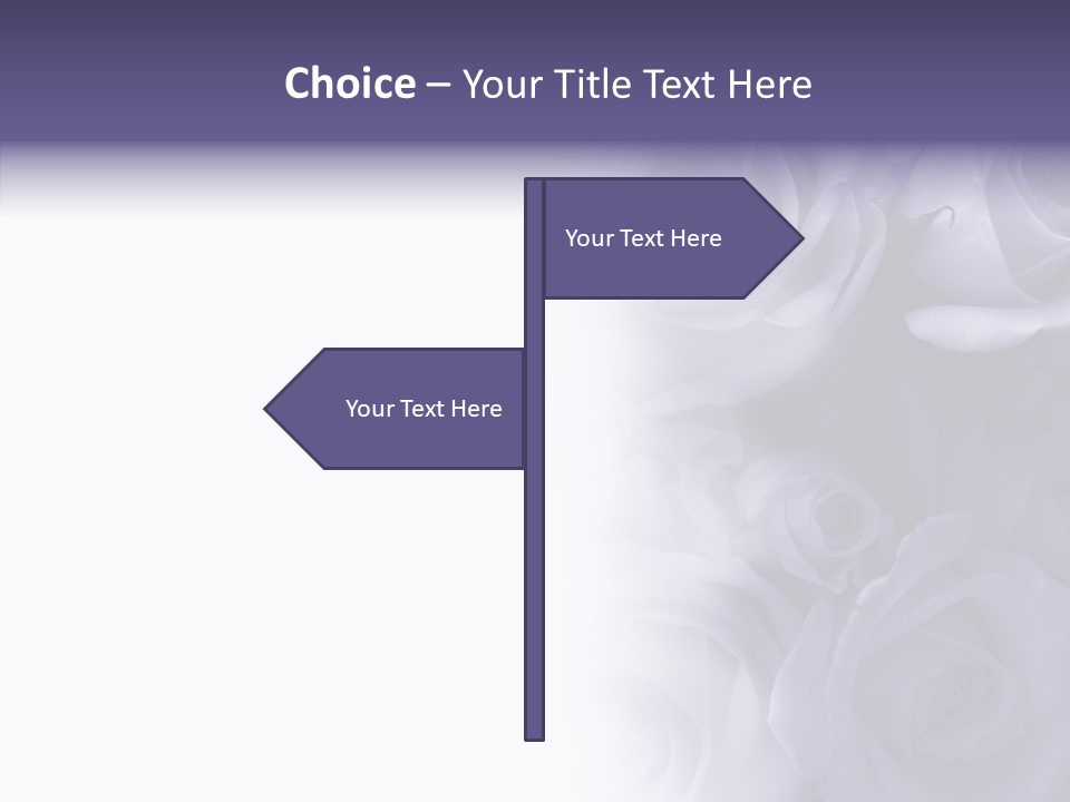 Closeup Blue Smell PowerPoint Template