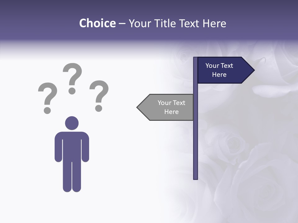 Closeup Blue Smell PowerPoint Template