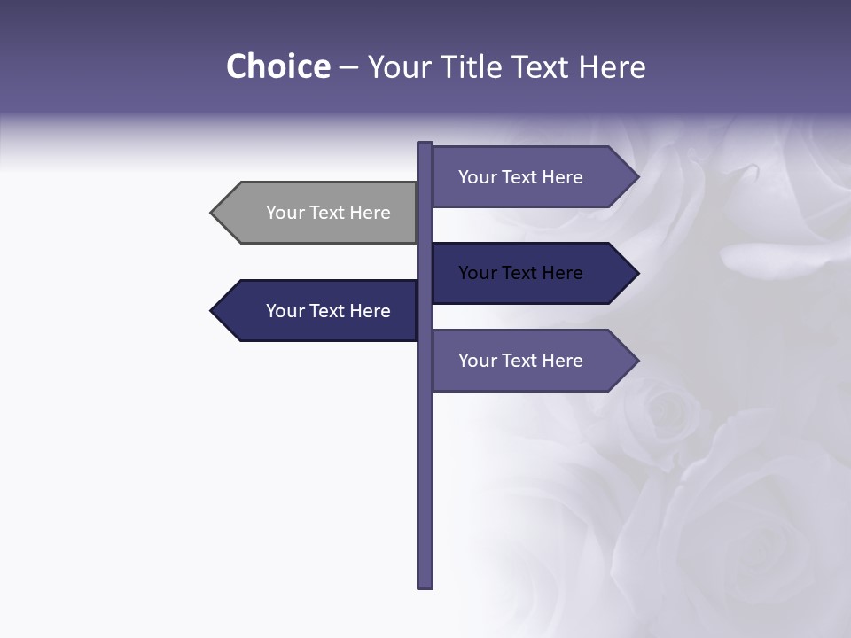 Closeup Blue Smell PowerPoint Template