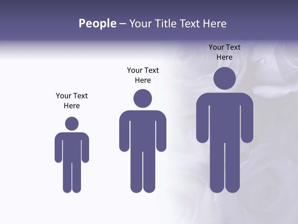 Closeup Blue Smell PowerPoint Template