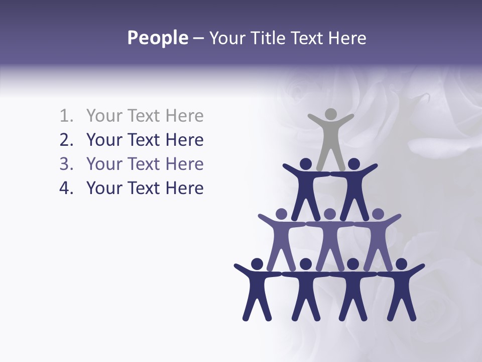 Closeup Blue Smell PowerPoint Template