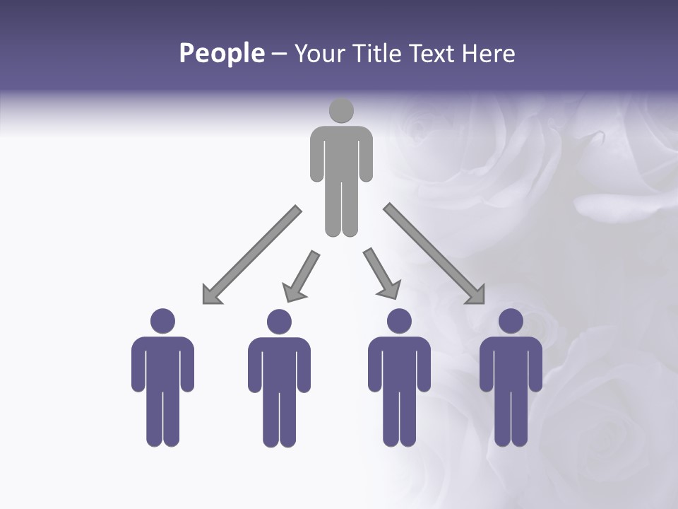 Closeup Blue Smell PowerPoint Template