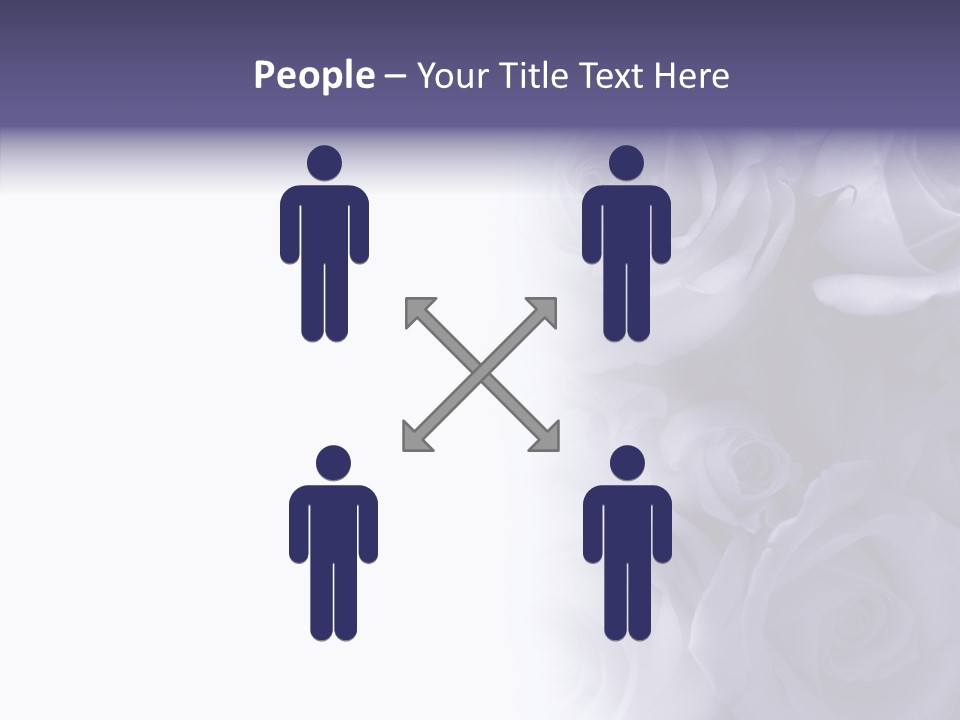 Closeup Blue Smell PowerPoint Template