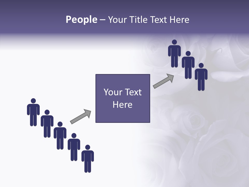 Closeup Blue Smell PowerPoint Template