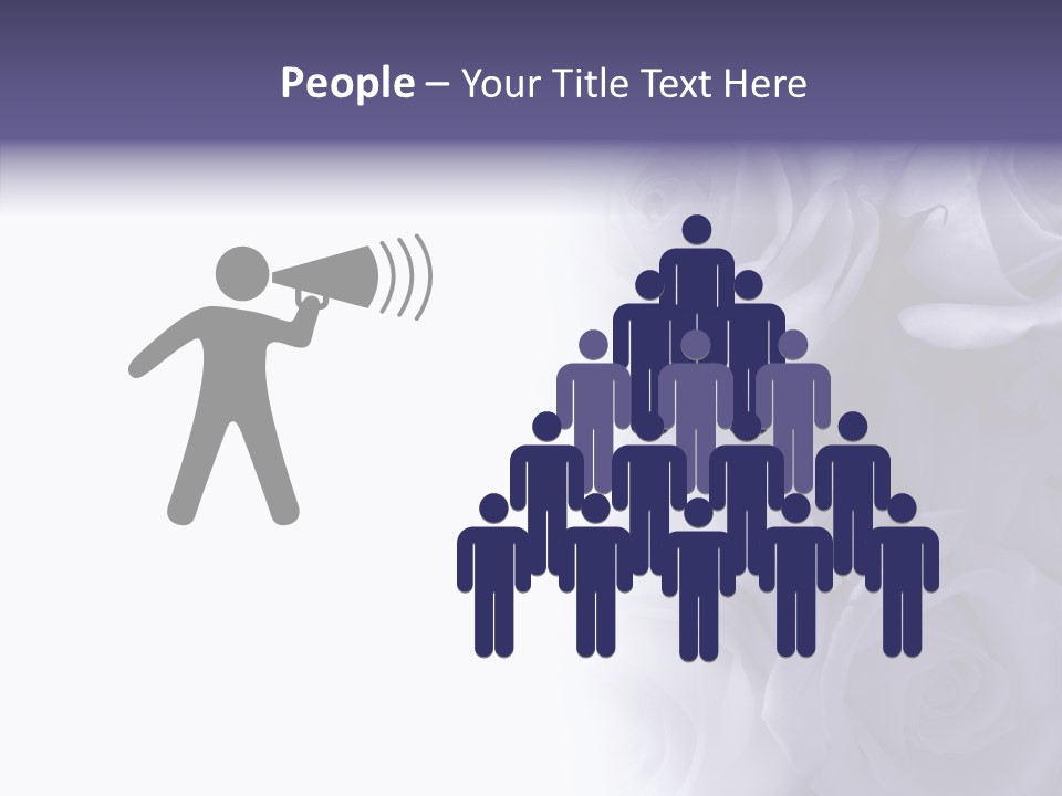 Closeup Blue Smell PowerPoint Template