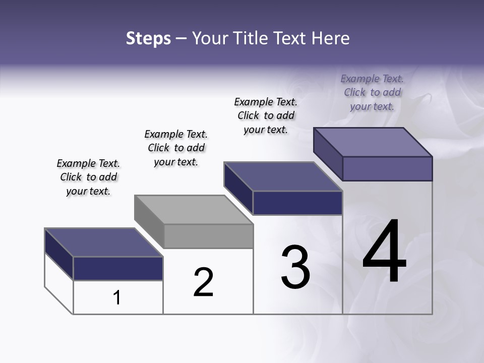 Closeup Blue Smell PowerPoint Template