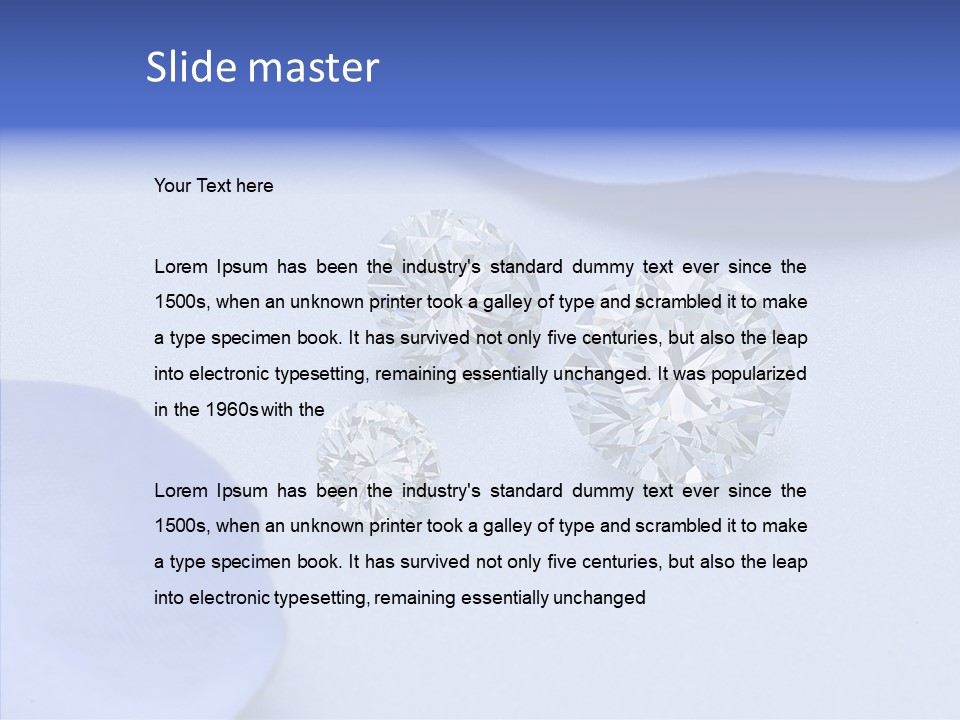 Carat Expensive Millionaire PowerPoint Template