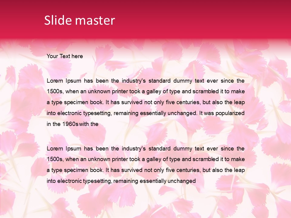 Garden Dianthus Nature PowerPoint Template
