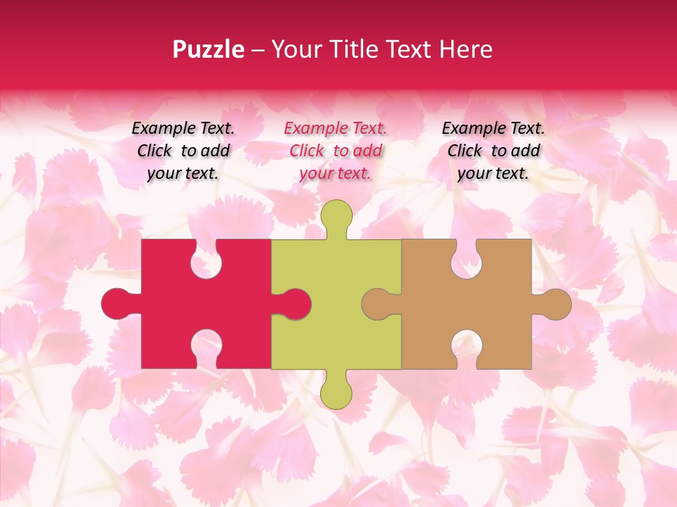 Garden Dianthus Nature PowerPoint Template