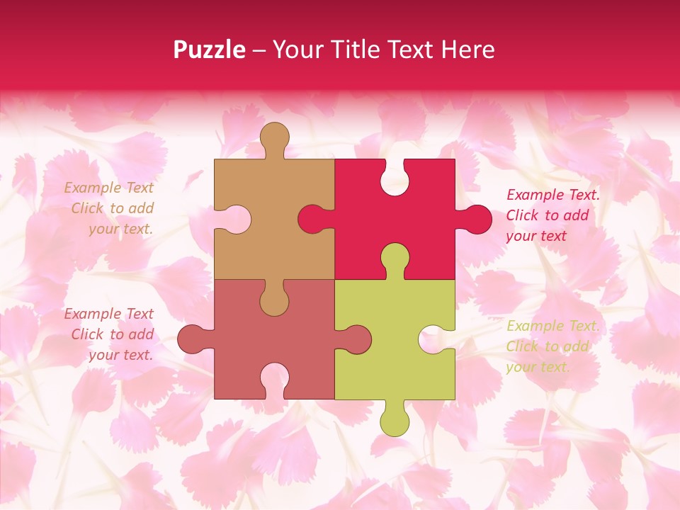 Garden Dianthus Nature PowerPoint Template