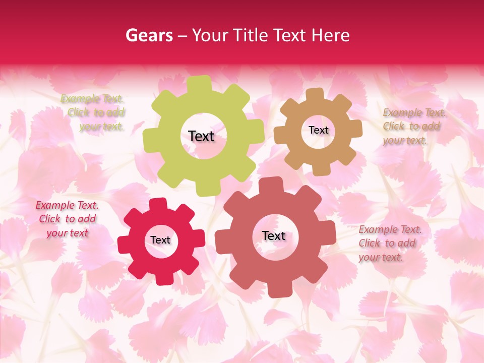 Garden Dianthus Nature PowerPoint Template