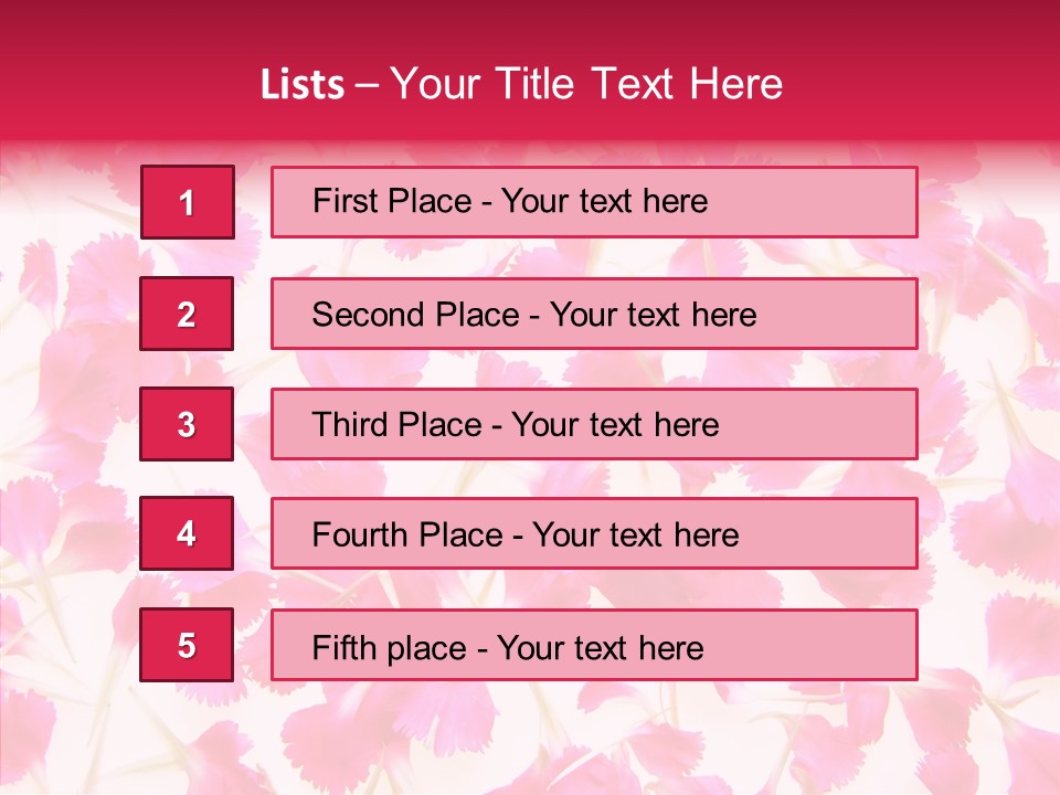 Garden Dianthus Nature PowerPoint Template