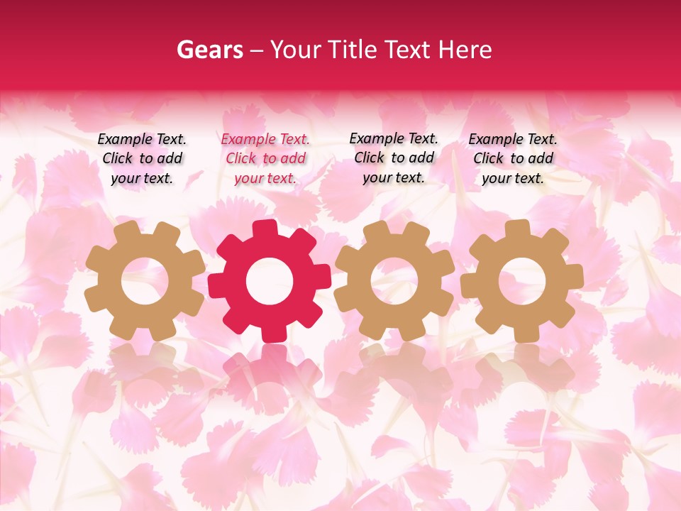 Garden Dianthus Nature PowerPoint Template