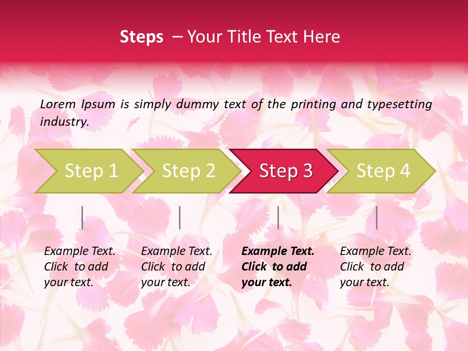Garden Dianthus Nature PowerPoint Template