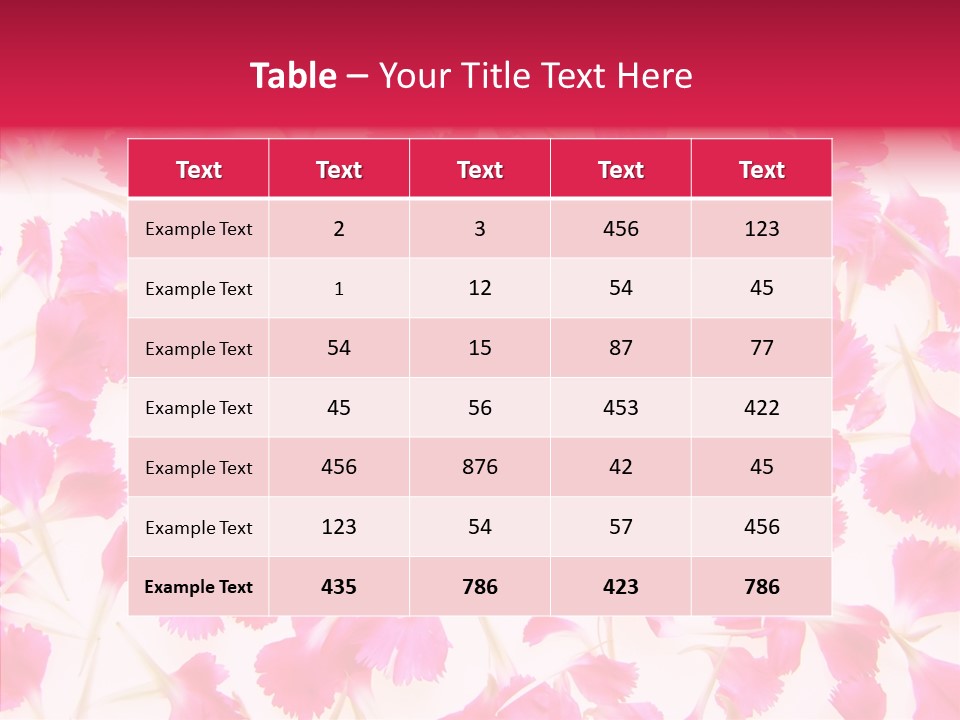 Garden Dianthus Nature PowerPoint Template