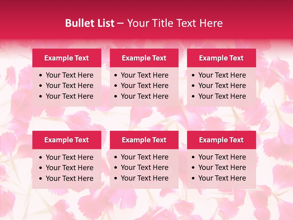 Garden Dianthus Nature PowerPoint Template