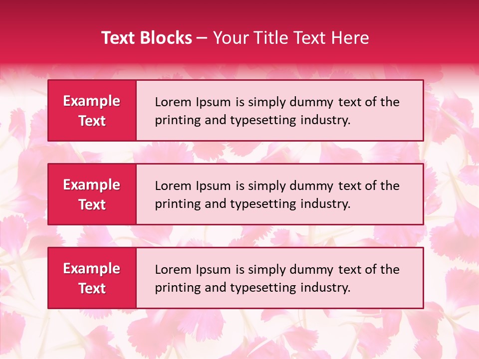 Garden Dianthus Nature PowerPoint Template