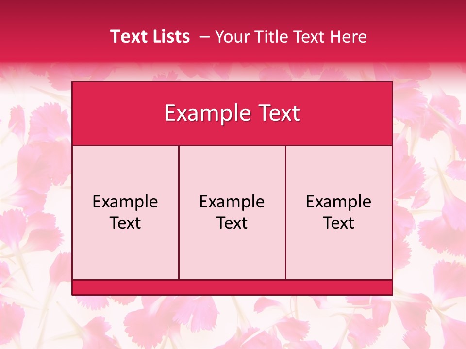 Garden Dianthus Nature PowerPoint Template