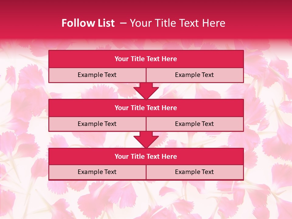 Garden Dianthus Nature PowerPoint Template