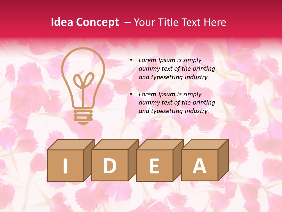 Garden Dianthus Nature PowerPoint Template