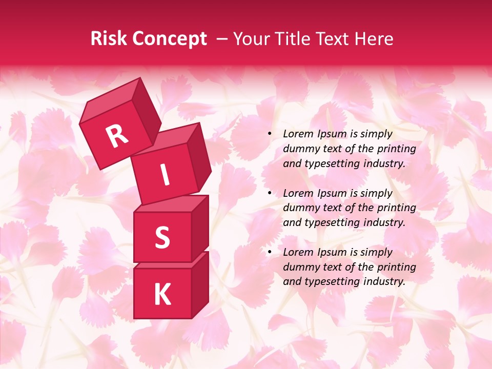 Garden Dianthus Nature PowerPoint Template