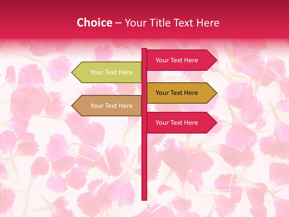 Garden Dianthus Nature PowerPoint Template
