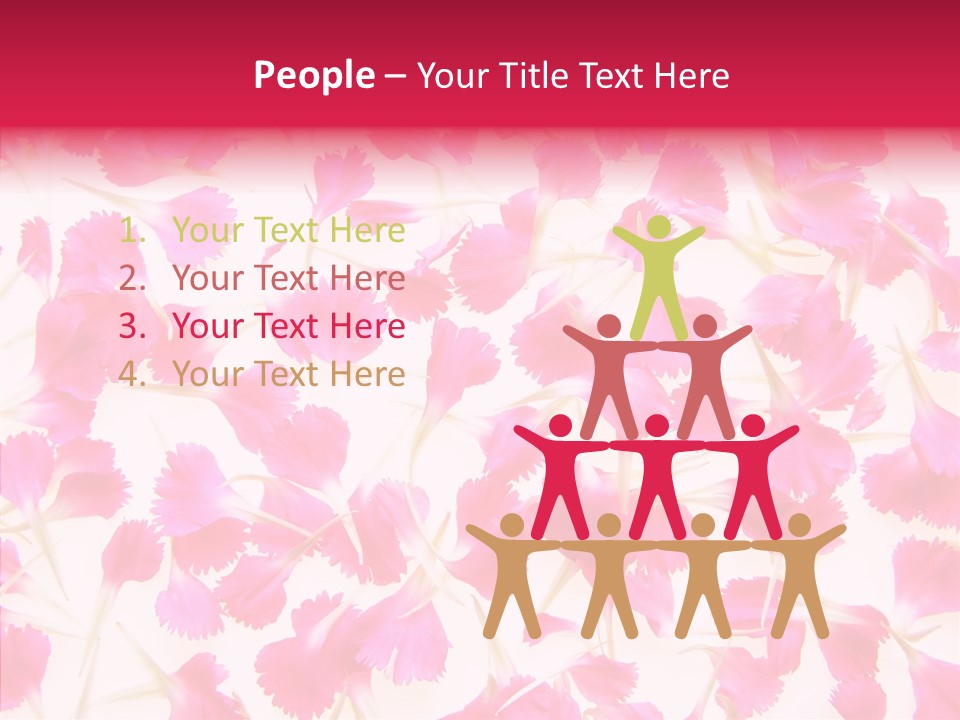 Garden Dianthus Nature PowerPoint Template