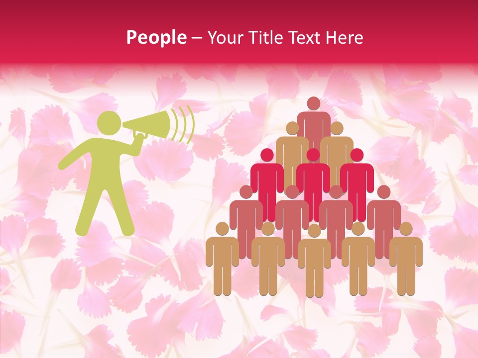 Garden Dianthus Nature PowerPoint Template