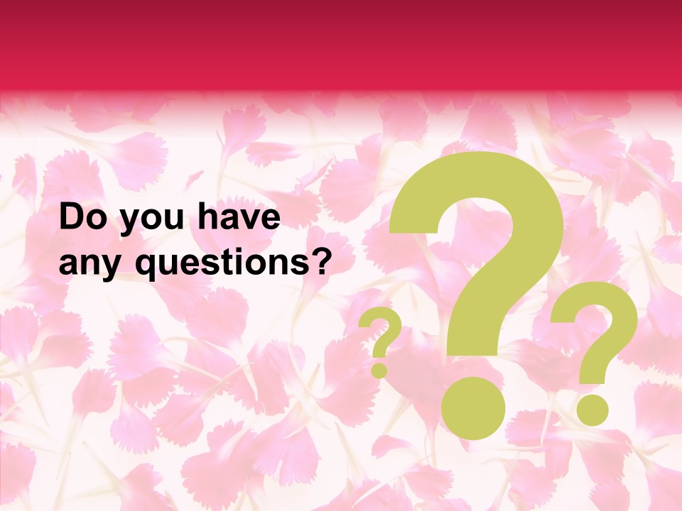 Garden Dianthus Nature PowerPoint Template