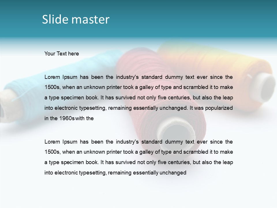 Scissors Patch Dressmaking PowerPoint Template