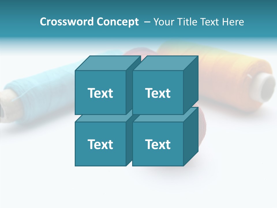 Scissors Patch Dressmaking PowerPoint Template