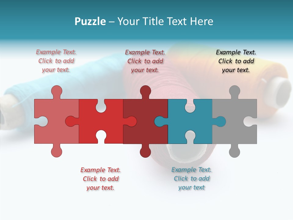 Scissors Patch Dressmaking PowerPoint Template