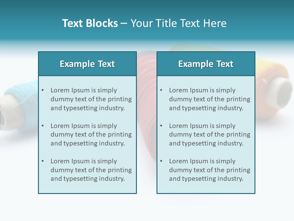 Scissors Patch Dressmaking PowerPoint Template