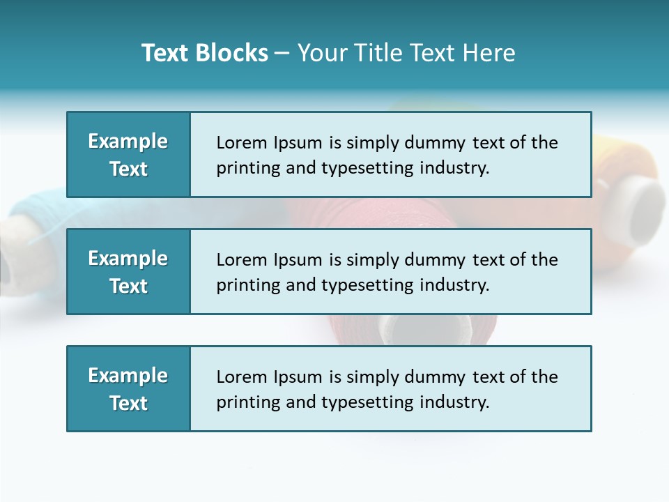 Scissors Patch Dressmaking PowerPoint Template