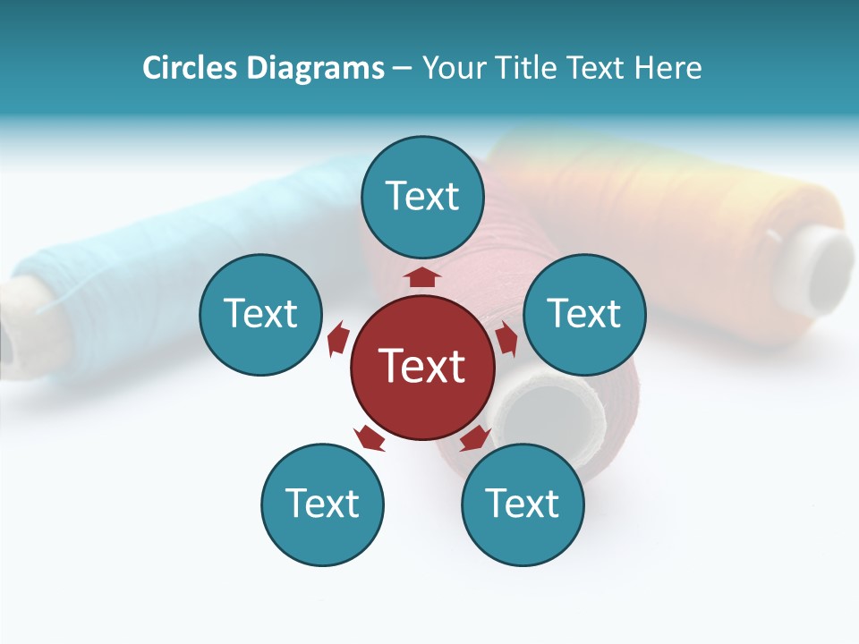 Scissors Patch Dressmaking PowerPoint Template