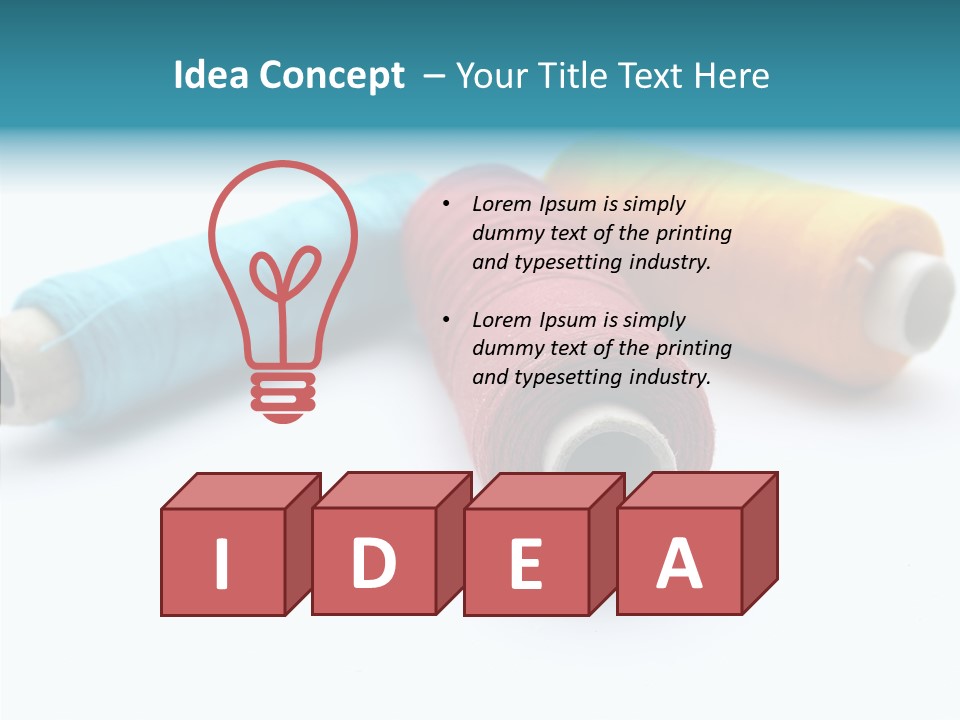 Scissors Patch Dressmaking PowerPoint Template