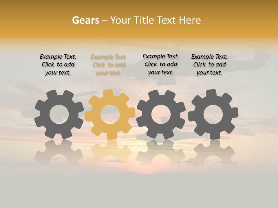 Cockpit Apache Explosive PowerPoint Template