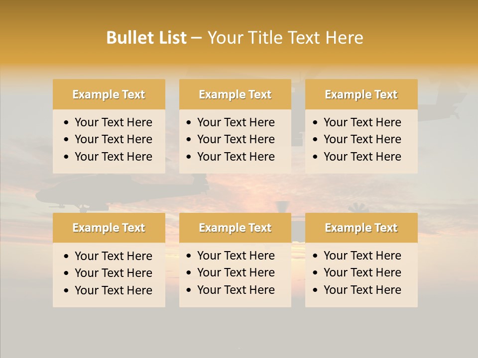 Cockpit Apache Explosive PowerPoint Template