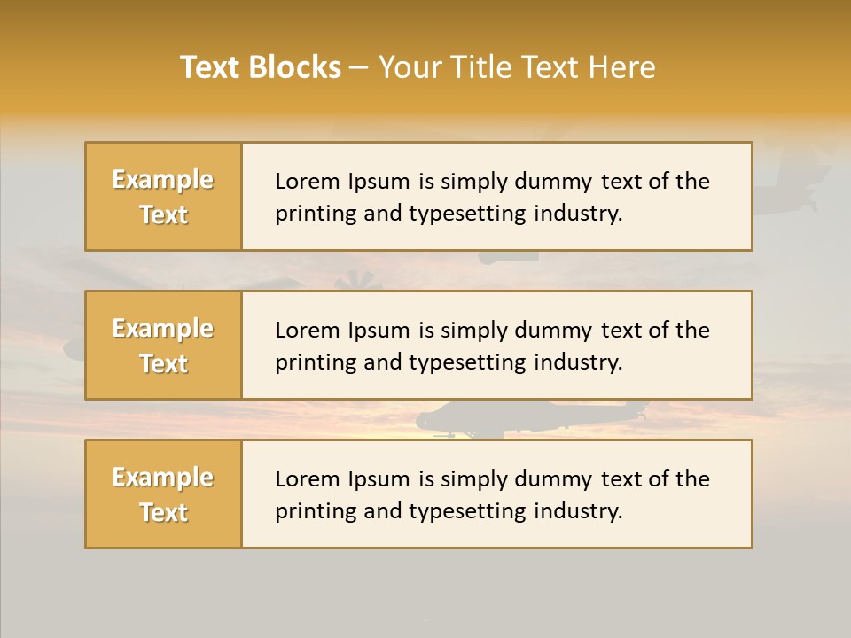 Cockpit Apache Explosive PowerPoint Template