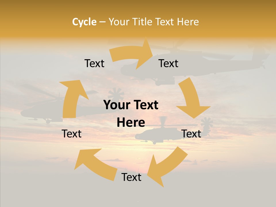 Cockpit Apache Explosive PowerPoint Template